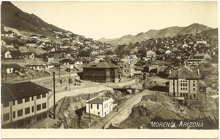  Postcard Morenci A Z Aerial View Circa1910