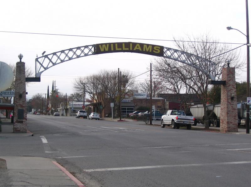  Entrance arch to Williams, California