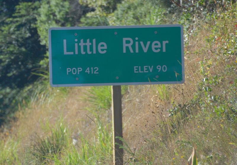  Little River, California Sign