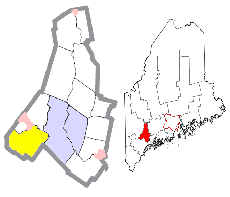  Androscoggin County Maine Incorporated Areas Poland Highlighted