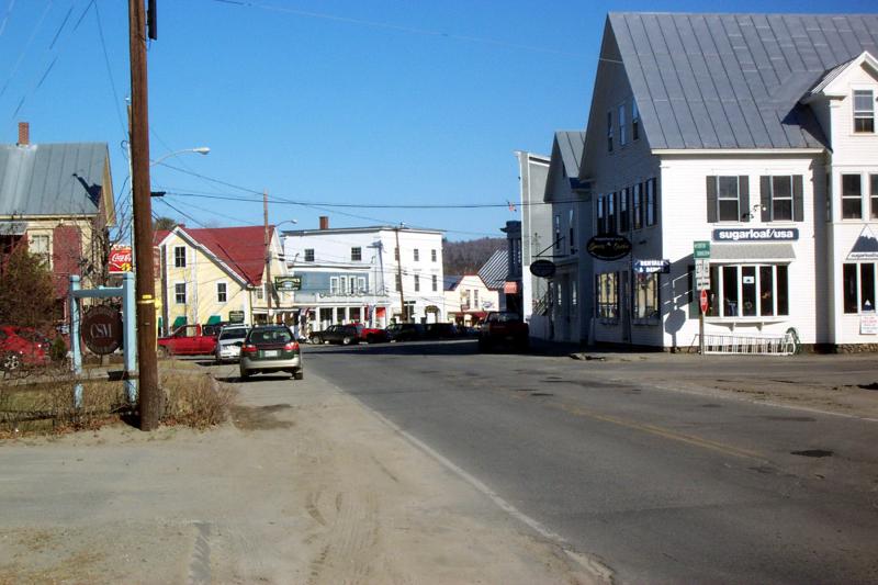  Maine State Routes 16 and 27 in downtown Kingfield