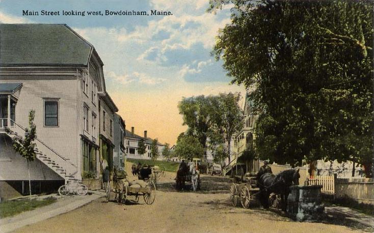  Main Street Looking West, Bowdoinham, M E