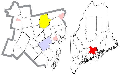  Waldo County Maine Incorporated Areas Monroe Highlighted