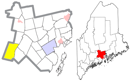  Waldo County Maine Incorporated Areas Palermo Highlighted