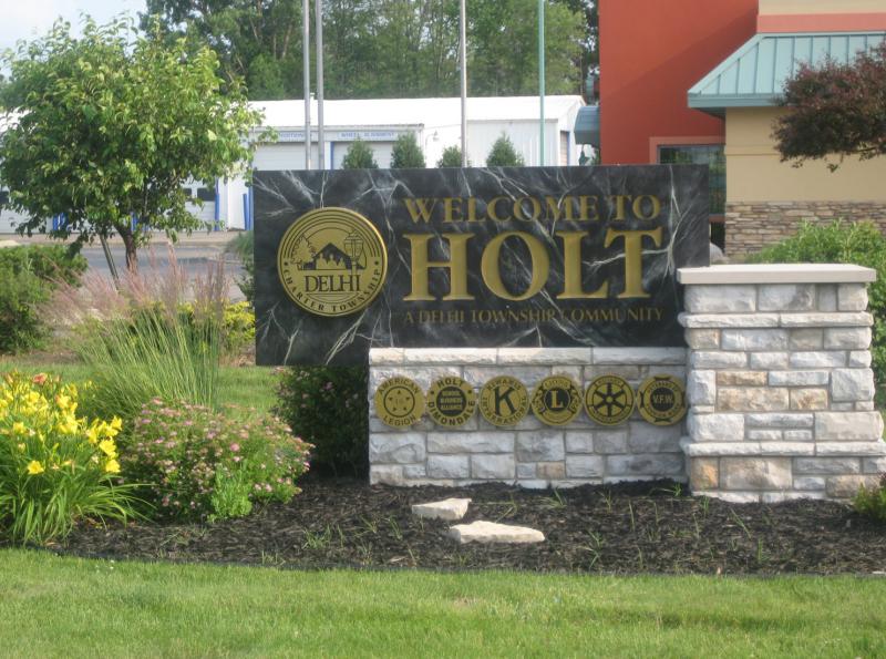  Holt, Michigan Entrance Sign