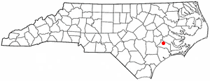  N C Map-doton- Vanceboro