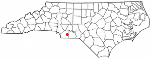  N C Map-doton- Marshville
