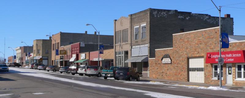  Creighton, Nebraska N side Main St W from Chase Av