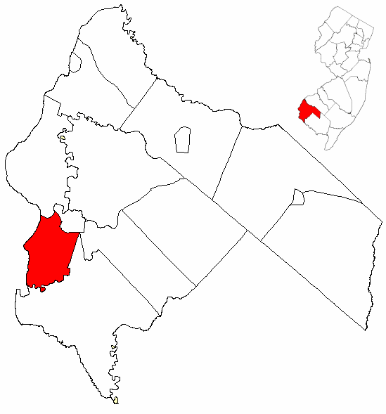  Map of Salem County highlighting Elsinboro Township