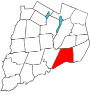  Otsego County outline map Maryland red