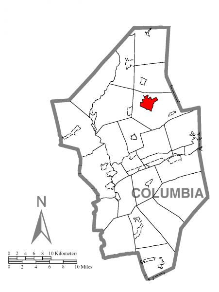  Map of Stillwater, Columbia County, Pennsylvania Highlighted
