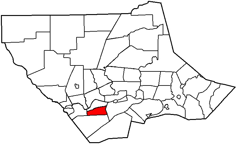  Map of Lycoming County Pennsylvania Highlighting Bastress Township