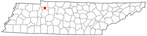  T N Map-doton- Tennessee Ridge