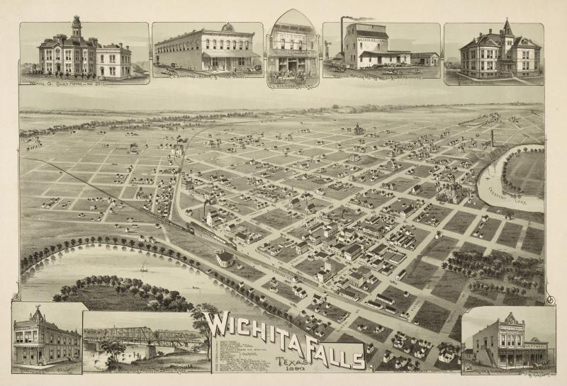  Old map- Wichita Falls-1890