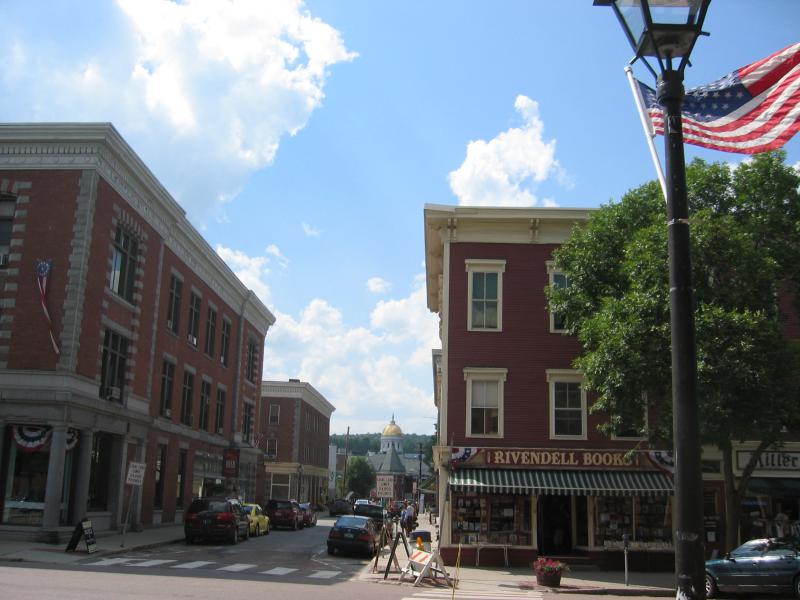  Montpelier with state capitol in distance