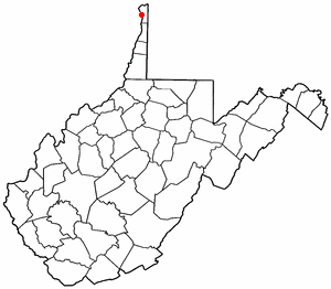  W V Map-doton- New Cumberland