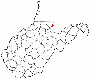  W V Map-doton- Masontown